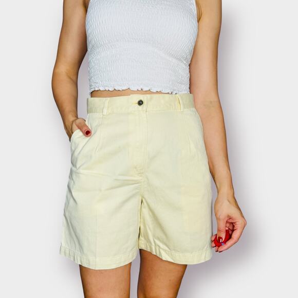 90s L.L. Bean Yellow deadstock shorts - Picture 2 of 5